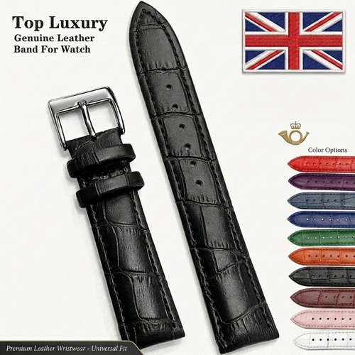 Genuine leather watch strap - watch,
