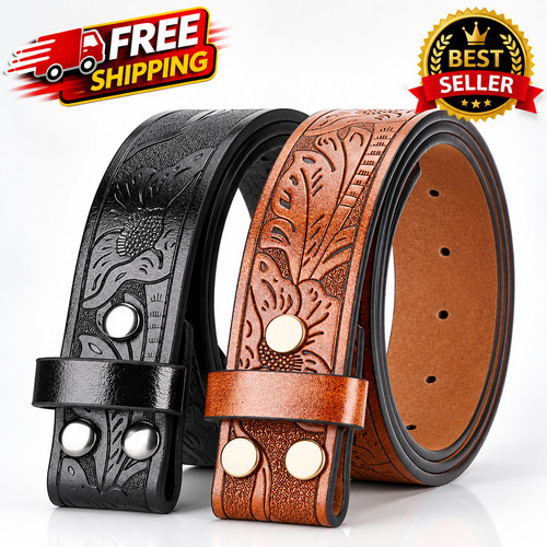 Men leather belt strap - men, pu
