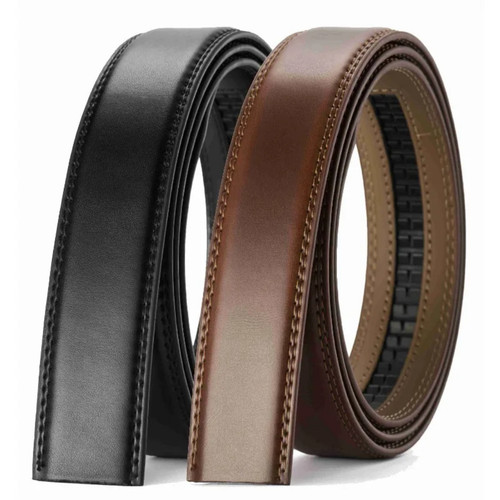 Men leather ratchet belt - men's,