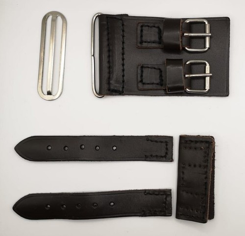 Dark brown leather replacement - brown,