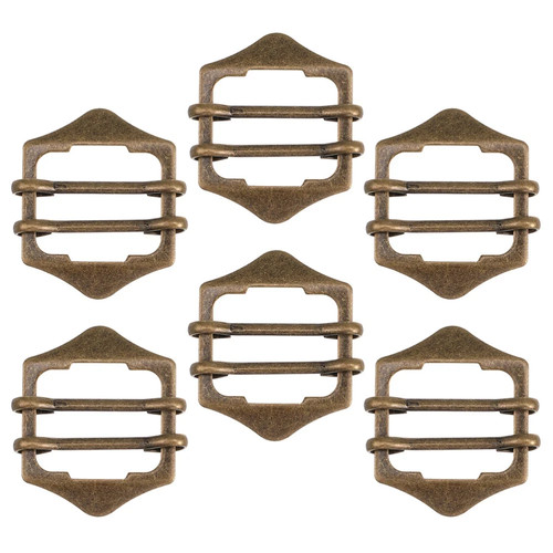 Pcs brass slide buckle - 6,